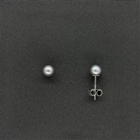 Orecchini Lelune Donna in Oro bianco Perla LLEA 00.50G